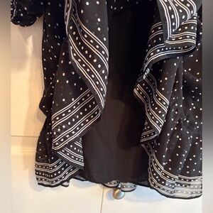 Max Studio London Black and White Long Sleeve Dress Size XS Loose type Women